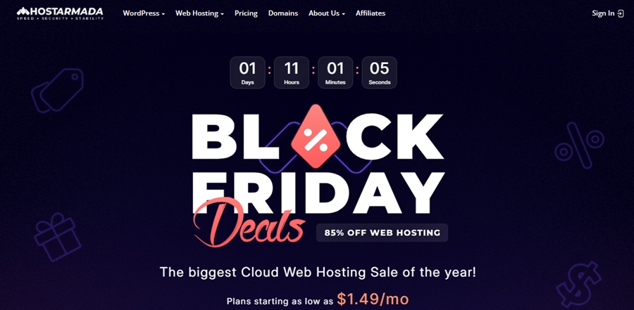 hostarmada black friday deal