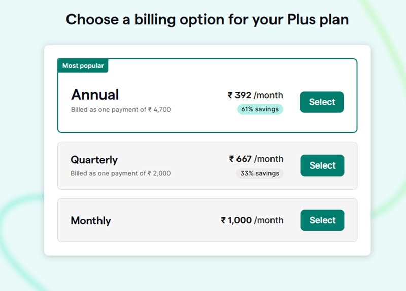 grammarly plus plan